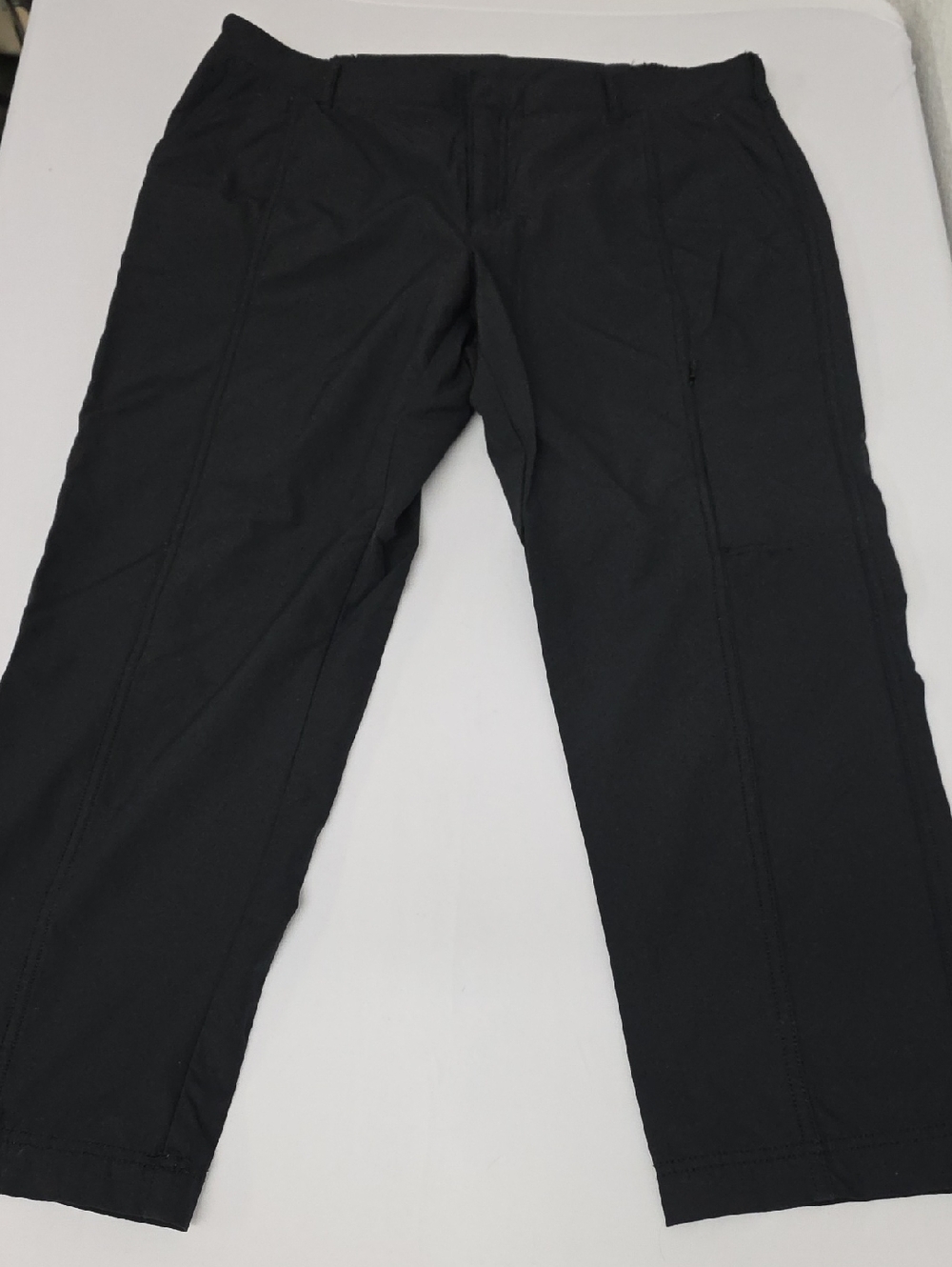Kirkland Women's Travel Black Ankle Cropped Pants Size 12, 26" Inseam